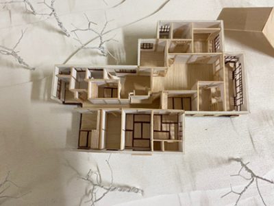 建築設計基礎の住宅模型課題